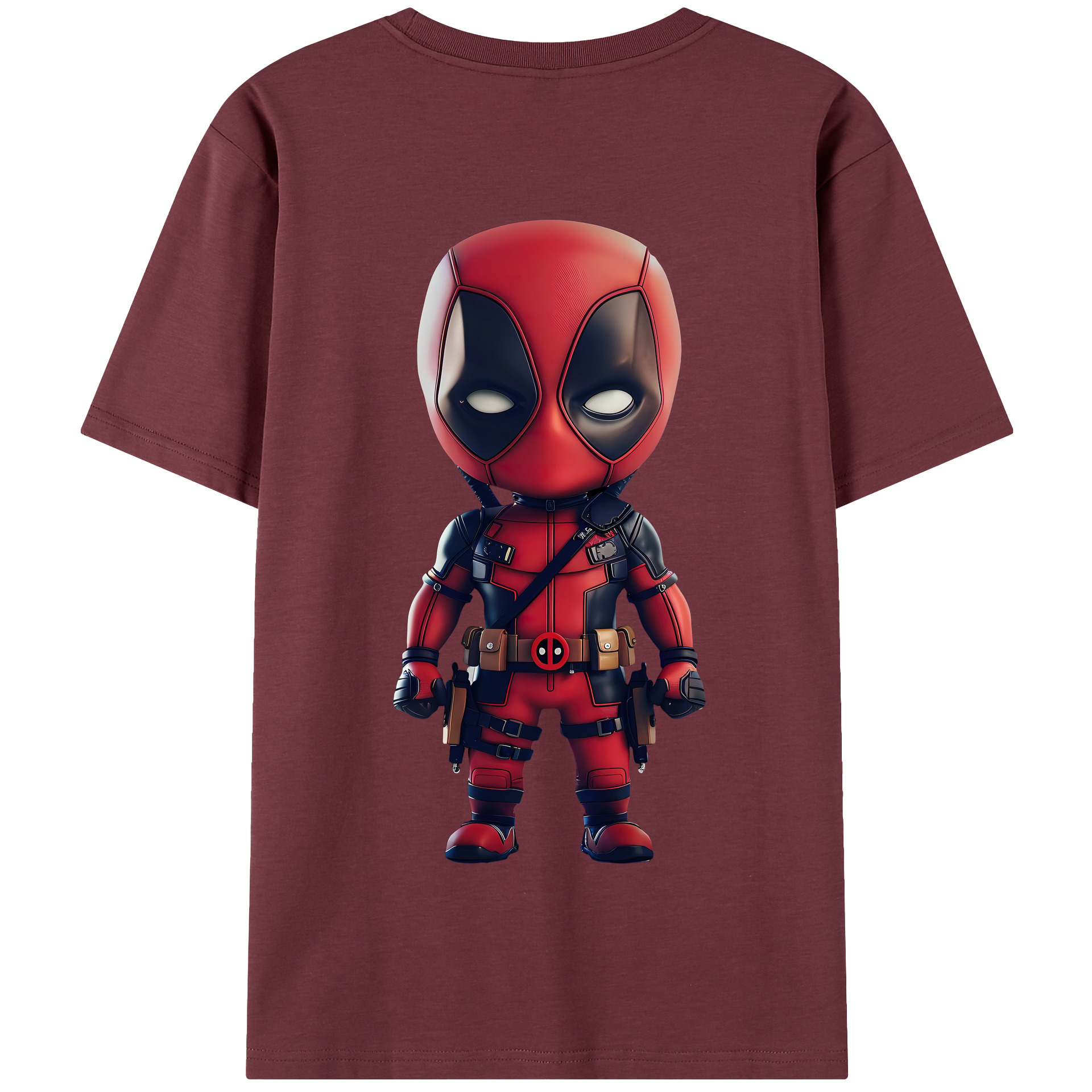 （画像用） Deadpool デッドプール 綿100％半袖Tシャツ（背面プリント）